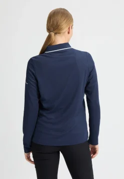 Miriam Long Sleeve Poloshirt, Navy