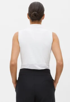 Nicky Sleeveless Poloshirt, White