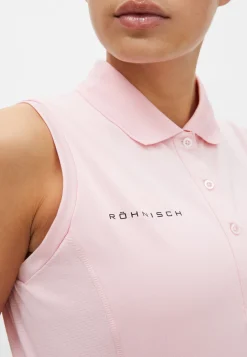 Nicky Sleeveless Poloshirt, Orchid Pink