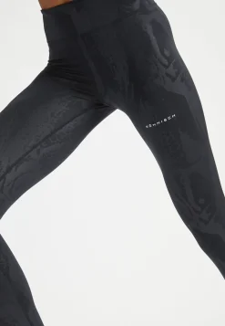 Untamed Emboss Tights, Beetle Emboss
