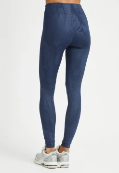 Untamed Emboss Tights, Beetle Emboss Navy